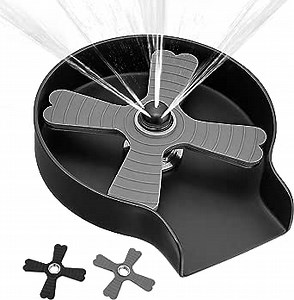 Glass Rinser for Kitchen Sink Glass Washer for Sink Bottle Washer for Sink bar Glass Washer 304 Stainless Steel with 2 Cup Holder Replace Quick Wash for Wine Glass, Bottle Washer