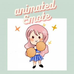 Animated Emote Sweet Cheerleader Dancing - Etsy