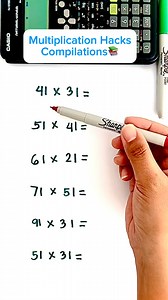 88K views · 611 reactions | Multiplication Hacks Compilation ! #mathematics | Prof Math Wizard | Facebook