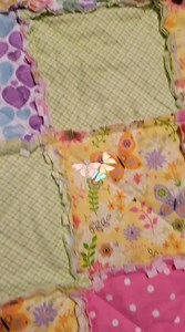 Playful Rag Quilt for Toddlers With Hearts, Butterflies & Polka-dots - Etsy
