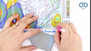 DIAMOND DOTZ Flutter by Gold Butterflies Diamond Painting Kits for Adults - Diamond Art Kits a Relaxing Creative Craft Kit with Dotz Gems 12"x12"