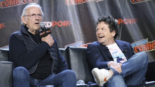 ‘Back to the Future’ Costars Michael J. Fox & Christopher Lloyd Reunite at NYCC