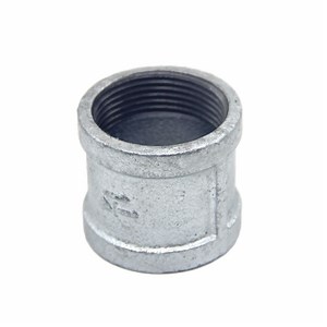 [Hot Item] Hot Dipped Galvanized Female Socket Parallel Threads with Ribs Gi Malleable Iron Pipe Fittings with 1\2 to 4 Inch in BS\NPT Threads Gi Banded Fitting for Gas