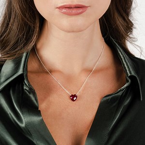 14 reactions | SALE! Grab this Heart Shaped Necklace in Amethyst, Mystic Topaz or Ruby for $100 OFF!!! #ruby #rubynecklace #mystictopaz #mystictopaznecklace #amethyst #amethystnecklace #gemstone #gemstonenecklace #gemstonenecklaces | SuperJeweler | Facebook