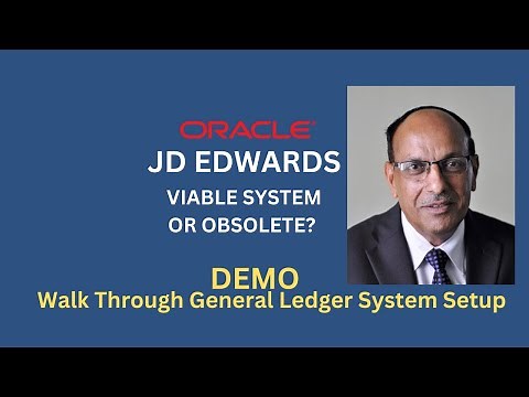 Learning Oracle JD Edwards EnterpriseOne - General Ledger System Setup | #trending