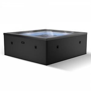 Wave Garda | 4-Person Eco Foam Hot Tub | Integrated Heater | Charcoal Black