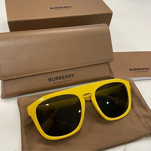 BURBERRY Wren BE4396U 4070/73 Unisex Sunglasses - Yellow Frame, Brown Lenses