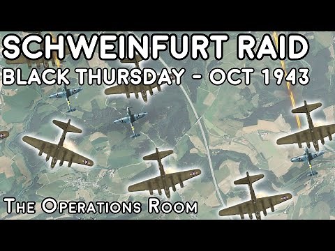The Second Schweinfurt Raid - The USAAF's Black Thursday, October 1943 - Animated