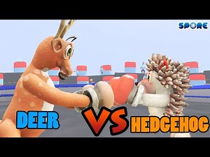 Deer vs Hedgehog | Animal Junior Boxing Show | SPORE