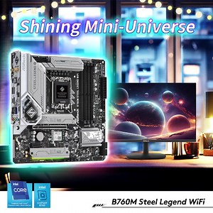 네온 원더랜드를 만들고 싶으신가요?  Polychrome RGB Sync를 지원하는 B760M Steel Legend...