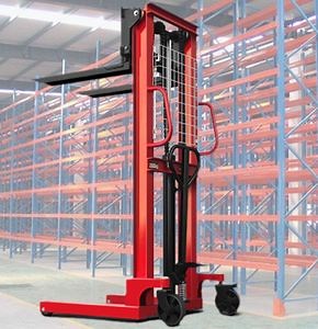 [Hot Item] 1.5ton Hand Pallet Lifter Manual Stacker Hydraulic Stacker