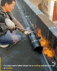 Torch Applied Roofing Membrane Installation. #RoofingWork #Waterproofing | Jogi Jokes