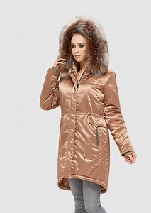 Long Biege Fur Parka Made From Real Fox Fur - Etsy