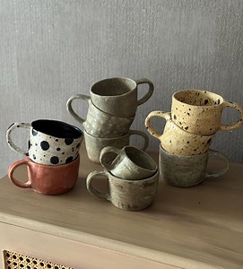 Handmade Ceramic Large Coffee Mug: Rustic Earthy Glaze, Pottery Cappuccino Vintage Cup - Etsy