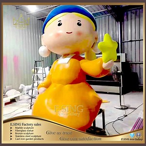 [Hot Item] Customized Girl Lady Female Figure Statues Garden FRP Art Sculpture Fiberglass Statue