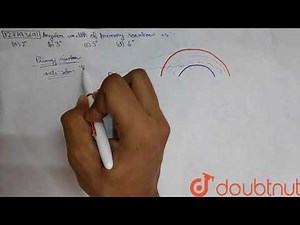 Angolar width of primary rainbow is