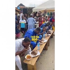 Nigerian will always lead in everything. Watch these guys eating competition. | ALL Liberian Blog