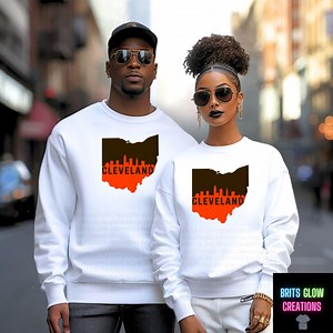 Unisex Cleveland Ohio Football Sweatshirt Cleveland Ohio Shirt, Cleveland Browns, Custom Gift, Crafts, Tailgate Ohio Christmas Gift Party - Etsy