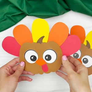 🦃 Turkey Pumpkin Craft ✂️ Get the template on the blog | Simple Everyday Mom