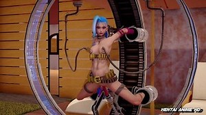 Jinx Comples Fuck Machine Dildo Fuck and Nipples Sucking