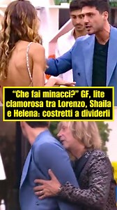 24K views · 45 reactions | "Oh ma che fai minacci?". Grande Fratello, scatta la pubblicità e anche una lite clamorosa: urla tra Lorenzo, Shaila e Helena. Gli altri concorrenti costretti a dividerli | Caffeina | Facebook