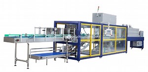 [Hot Item] Automatic Linear Type Film Shrink Wrapping Sleeve Wrapper Machine with Half Tray