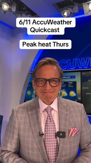 Reposted @abc7ny 6/11 AccuWeather Quickcast: @leegoldbergabc7 enjoy the pleasant evening before peak heat on Thursday. Lee is also tracking possible stray showers Friday and Saturday. | Lee Goldberg