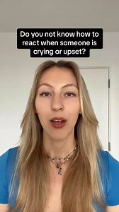 24K views · 942 reactions | Most people make a big mistake when someone is crying or upset this is how to react #psychology #facts #lifehacks | Francescapsychology fans | Facebook