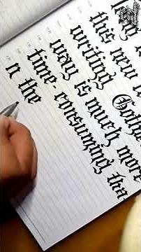 Gothic writing Handwriting || How to Writing Old english Writing with Marker