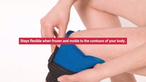 Rapid Relief Deluxe Reusable Hot and Cold Compress - Small Flexible Ice Pack Hot Cold Therapy Pack for Elbow, Knee & Joint Pain with Adjustable Strap, Freeze or Microwave