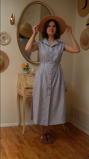 For those who prefer simplicity: Sunday Morning sundress or Striped dress 👒 which one is your fav?