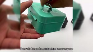 Small Money Box Cash Box with Lock and Slot | Cash Box with Slot for Kids,Metal Cash Box Safe Lock Box Money Bank for Kids Adults Coin Collection