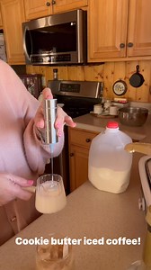 Cookie butter iced coffee and a English toffee code foam | Pink Aprons