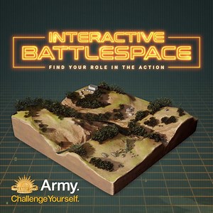 #DefenceJobs | Thinking about a combat role in the Army? It can be tricky choosing between them so the Interactive Battlespace is here to help with your decision. Launch the AR experience to lead a combat mission and learn how the team works together to achieve their objective. https://bit.ly/3Bhey5W | ADF Careers