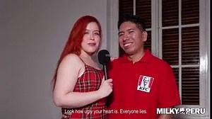 I’m embarrassed that people see me!! Greta Sweet gives an ugly fan the blowjob of his damn life