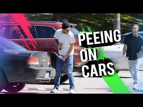 Peeing On Peoples Cars IN THE HOOD! PART 2