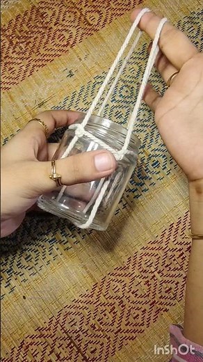 Hanging planter idea | Amazing rope DIY | Flower pot hanging knot | how to hang jars #diy #easy