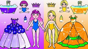189K views · 2.2K reactions | DIY Paper Crafts | Fruit Room Makeover - Orange Dress And Grape Dress + More Nursery Dress Up | WOA Paper Craft | WOA Bricks Technic | Facebook