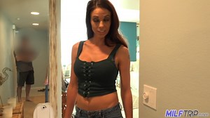 MilfTrip Cheating MILF Puts Hand Over Mouth So Neighbors Can't Hear