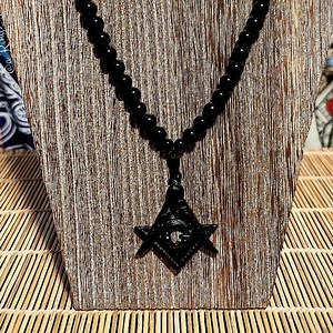 Masonic Square & Compass Gemstone Neck Piece - Etsy