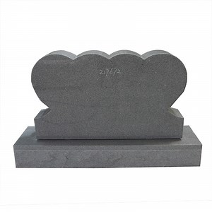 [Hot Item] Granite Double Heart Shaped Headstone Tombstones and Monuments