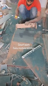 35K views · 4.2K reactions | Smart wark ##newideas #Raondig_kating Raondig_proses #polyfix95_xtra_fast #sonumodulerkitchen | Sonu Moduler kitchen | Facebook