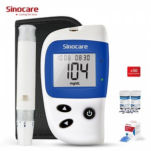 [Hot Item] Sinocare Digital LCD Display Hospital Electronic Blood Glucose Meter Accu Check Glucometro Non Invasive Glucometer Monitoring Device