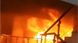 Noida Fire News: People Jump Out Of Windows After Blaze Erupts At Krishna Apra Plaza