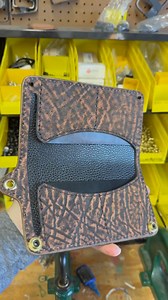 Which RTA Snap Color should I install onto this Cognac Elephant Long Wallet? 👇 VOTE! 👇 | Anvil Customs Leather