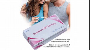 Asixxsix 10pcs Ovulation Predictor Kit, Easy to Operate Hygienic LH Test Strip, Individual Package Ovulation Predict for Ovulation Test
