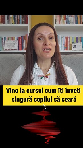 📌Daca ai un copil care: 🚫NU CERE ceea ce isi doreste, 💥 TE LOVESTE 📢 TIPA 😢 PLANGE 👶SE TRANTESTE PE JOS pana cand GHICESTI TU ce VREA EL 👉Inscrie-te la cursul "𝗖𝘂𝗺 𝗶𝗻𝘃𝗲𝘁𝗶 𝘀𝗶𝗻𝗴𝘂𝗿𝗮 𝗰𝗼𝗽𝗶𝗹𝘂𝗹 𝘀𝗮 𝗰𝗲𝗮𝗿𝗮 𝗳𝗮𝗿𝗮 𝘀𝗮 𝗶𝗹 𝗳𝗼𝗿𝘁𝗲𝐳𝗶 𝘀𝗶 𝗳𝗮𝗿𝗮 𝘀𝗮 𝗺𝗮𝗶 𝗮𝘀𝘁𝗲𝗽𝘁𝗶" care va avea loc pe 𝟐𝟑 𝐟𝐞𝐛𝐫𝐮𝐚𝐫𝐢𝐞 𝟐𝟎𝟐𝟒 🗓️ Invatati tehnici de predare a limbajului 𝗠𝗔𝗡𝗗 si transformă emoțiile și comportamentele copilului tău în 🅲🆄🆅🅸🅽🆃🅴 ! 🗣️💓" F