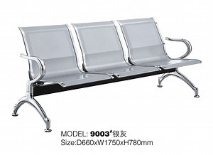 [Hot Item] Reception Waiting Office Chair 3-Seater Airport Link Chair