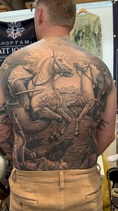 5.9K views · 221 reactions | World class tattoos from @mattjordantattoo!  Over the past 2 years both of these incredible pieces have bagged 1st place in Best Black & Grey at @godsofinktattooconvention!  Would you get a piece like this tattooed? 朗 #killerink #killerinktattoo #killerinktattoosupplies #tattoo #tattooed #tattoos #godsofink | Killer Ink Tattoo | Facebook