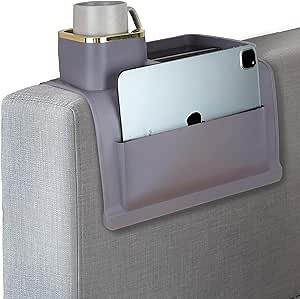 Couch Cup Holder - Couch Drink Holder Caddy - Spill Proof Couch Caddy for Remote, Drink, and Snacks - Drink Holder for Couch - Sofa Armrest Organizer Couch Cup Holder Tray - Couch Arm Cup Holder